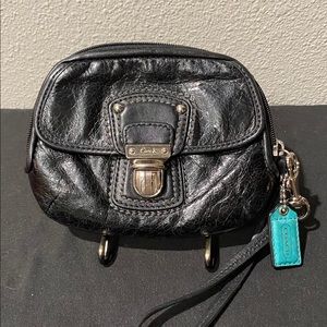 Coach Black Wristlet